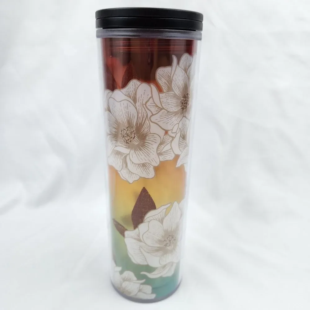 ☕️Starbucks 2019 Desert Cactus Flower Acrylic 16oz Travel Tumbler